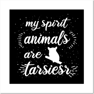 My spirit animal Tarsier Vintage love monkey Posters and Art